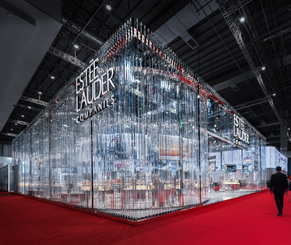 Estée Lauder Companies Pavilion CIIE 2019 Shanghai by dongqi Architects