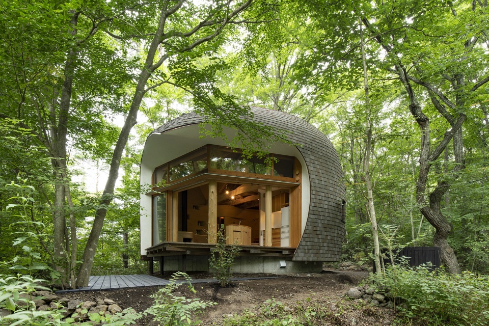 Shell House The language of forest Japen by Tono Mirai architects