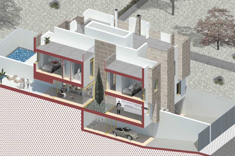 montecarmelo townhouses by ooiio architecture