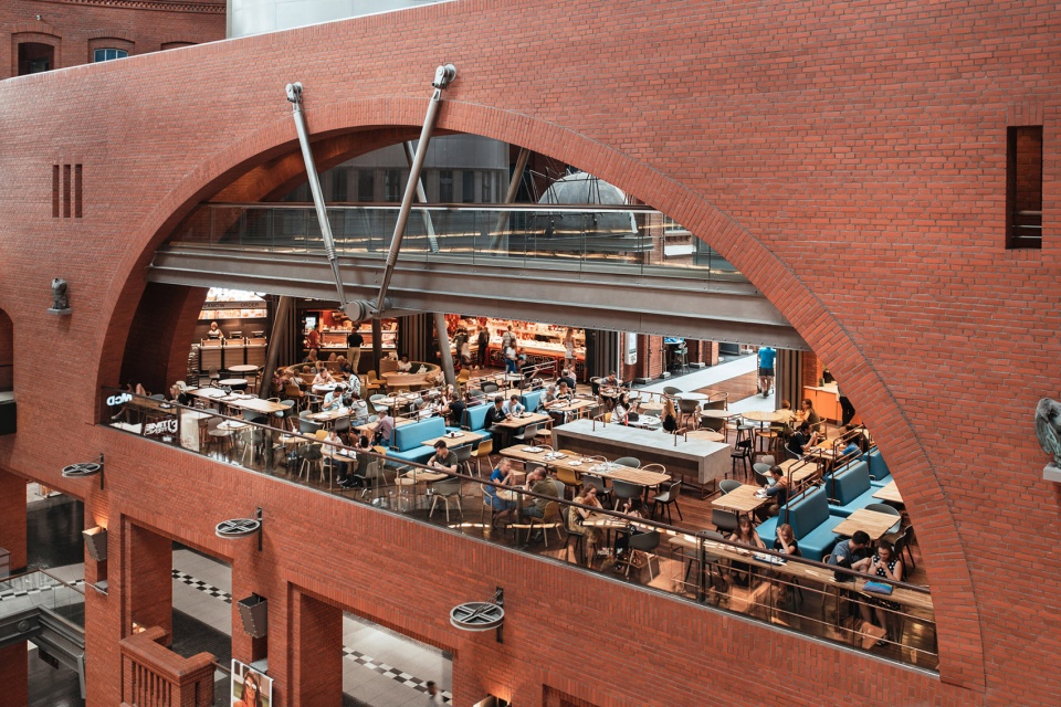 food court stary browar atrium by modelina