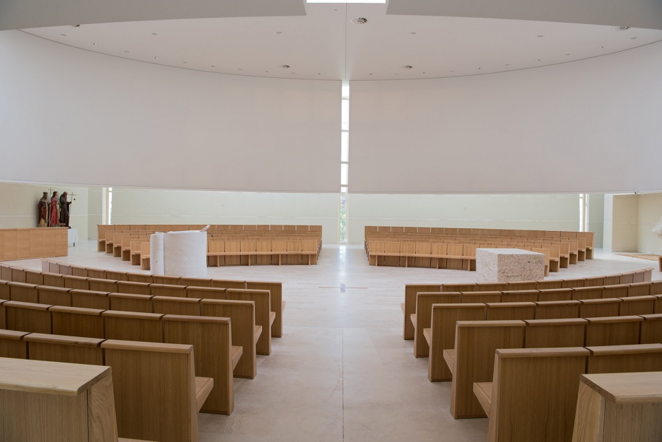 Church and community centre in Castel di Lama Italy by Studio Contini