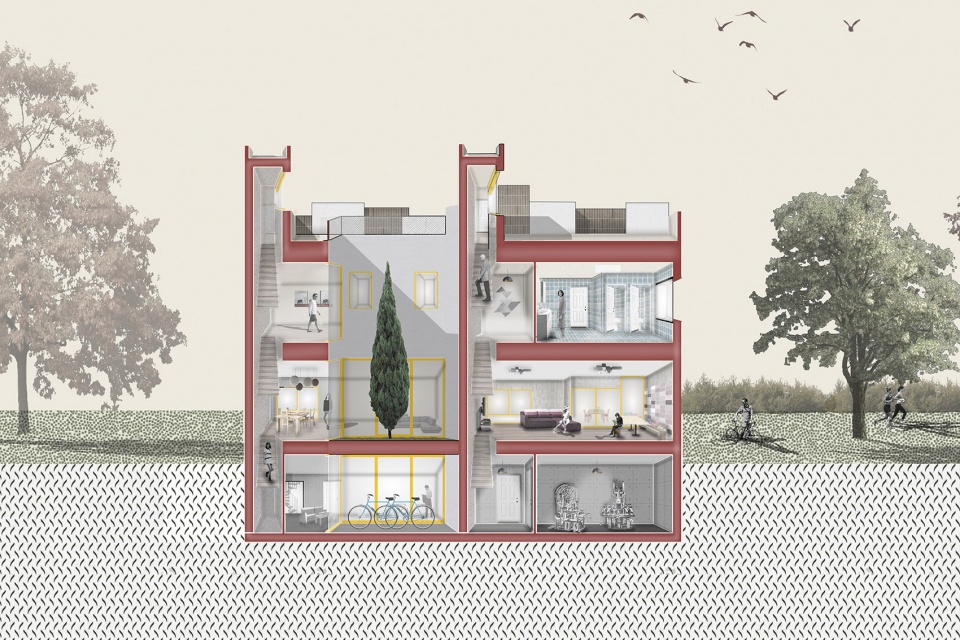 montecarmelo townhouses by ooiio architecture
