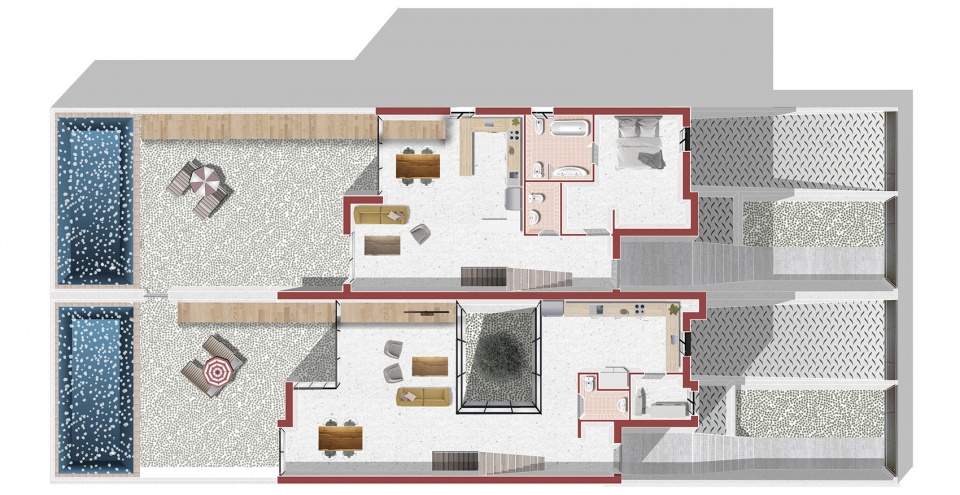 montecarmelo townhouses by ooiio architecture