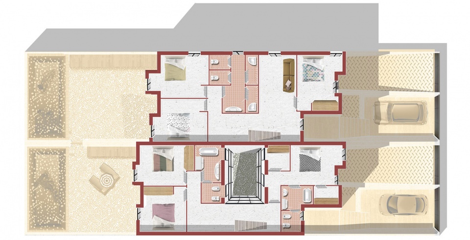 montecarmelo townhouses by ooiio architecture