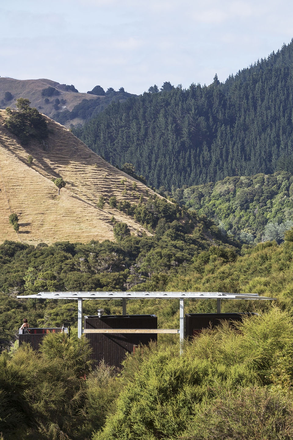 longbush ecosanctuary welcome shelter by pac studio