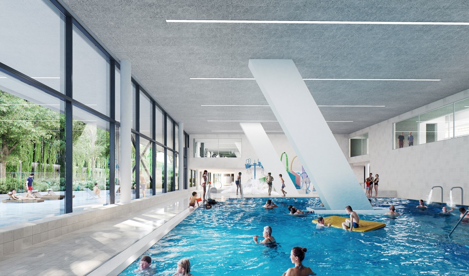 Aquatic Centre for the Olympic Games 2024 in Paris by VenhoevenCS