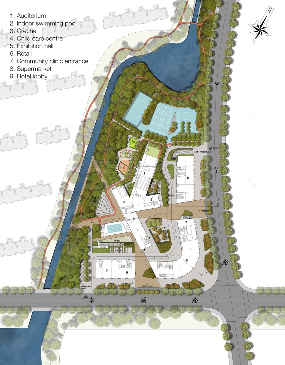 Pukou Community Center master plan
