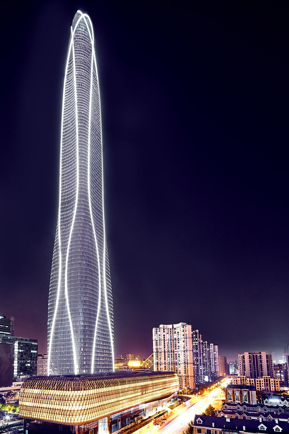 tianjin chow tai fook financial centre china by ronald lu partners som ecadi