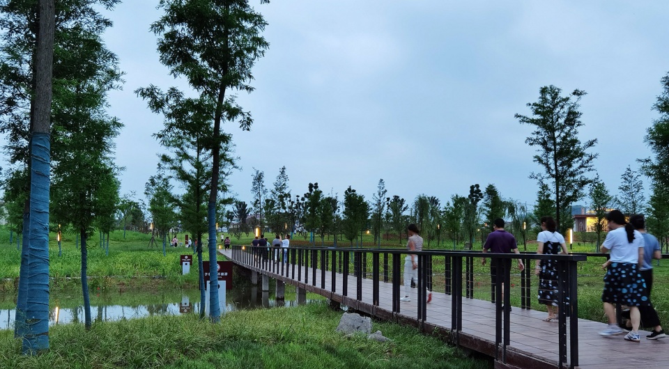 comprehensive treatment engineering of liulin park section linli national wetland park china by palm design