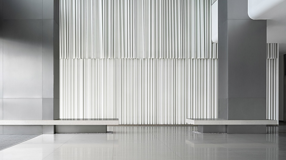 the lobby space design of dongyu logistics office building china by we design