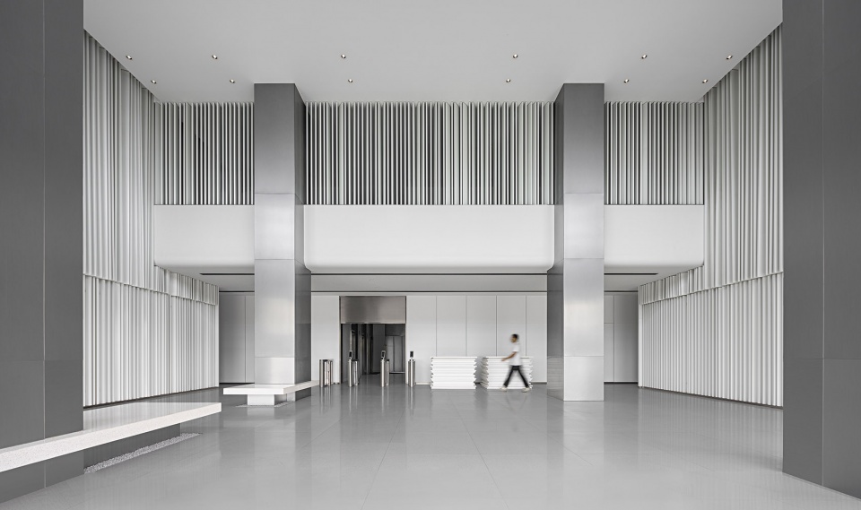 the lobby space design of dongyu logistics office building china by we design