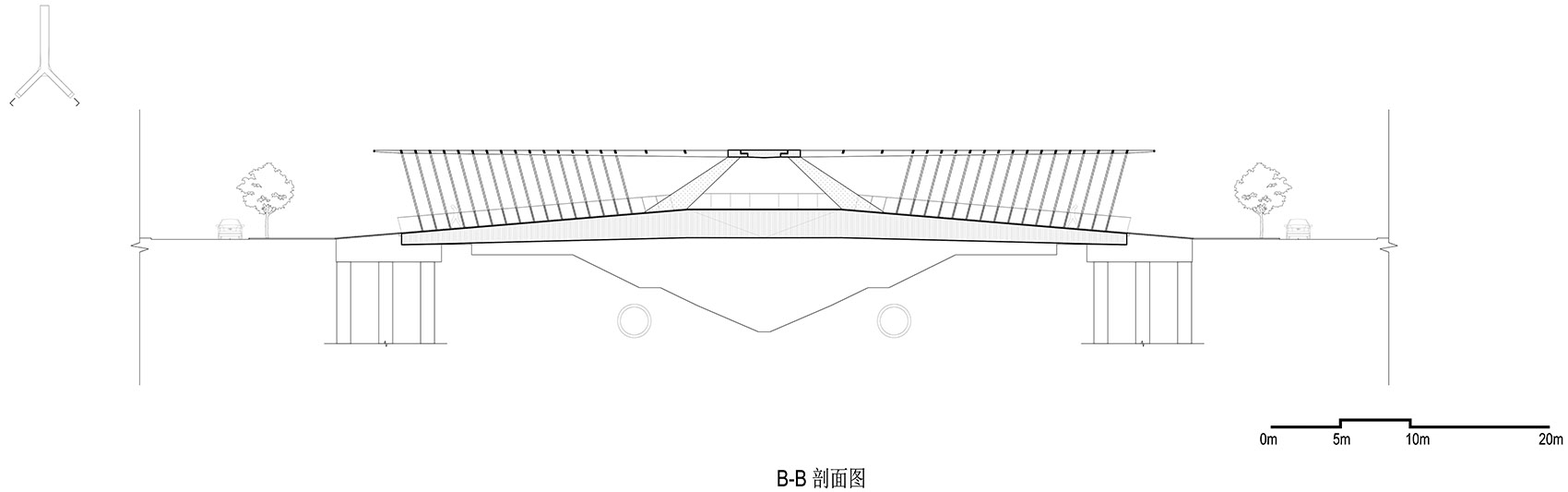 pedestrian bridge of pingshan high school china by node architecture urbanism