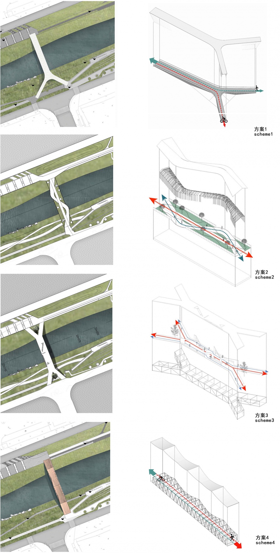 pedestrian bridge of pingshan high school china by node architecture urbanism