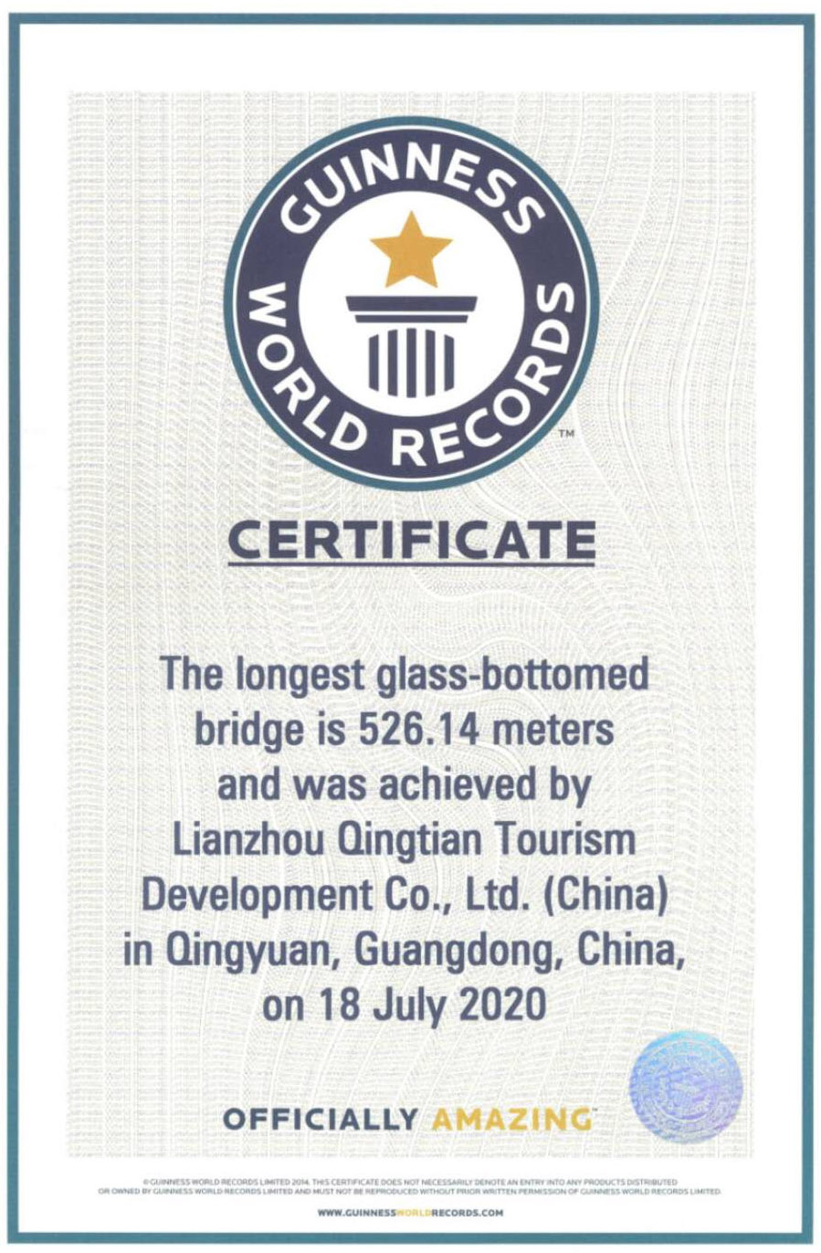 glass bridge in huangchuan three gorges scenic area china by uad