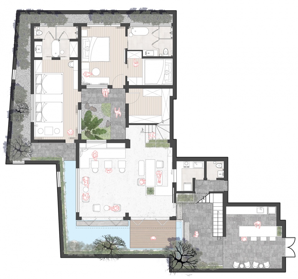 Donghua alley Gusu Yard Hotel zhijian landscape design
