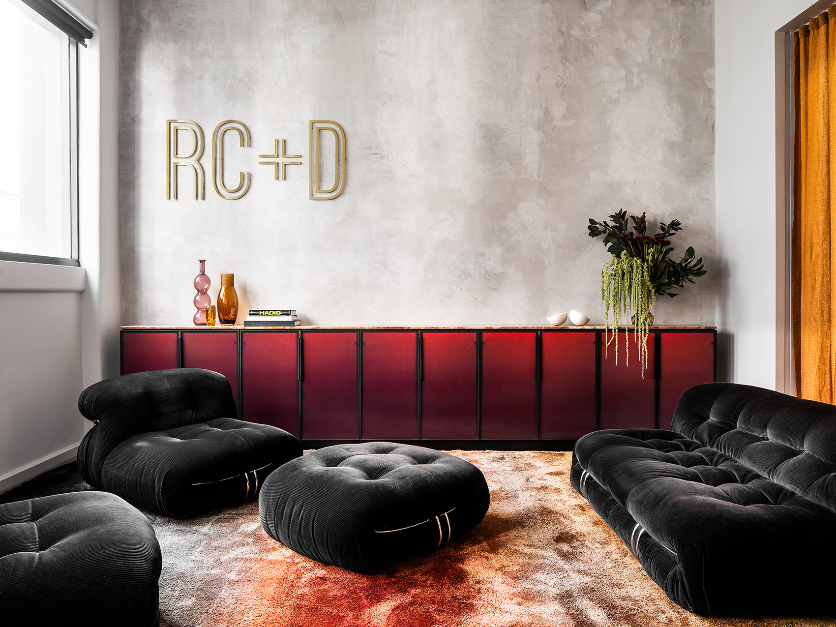 rugs carpet design showroom melbourne by kestie lane studio