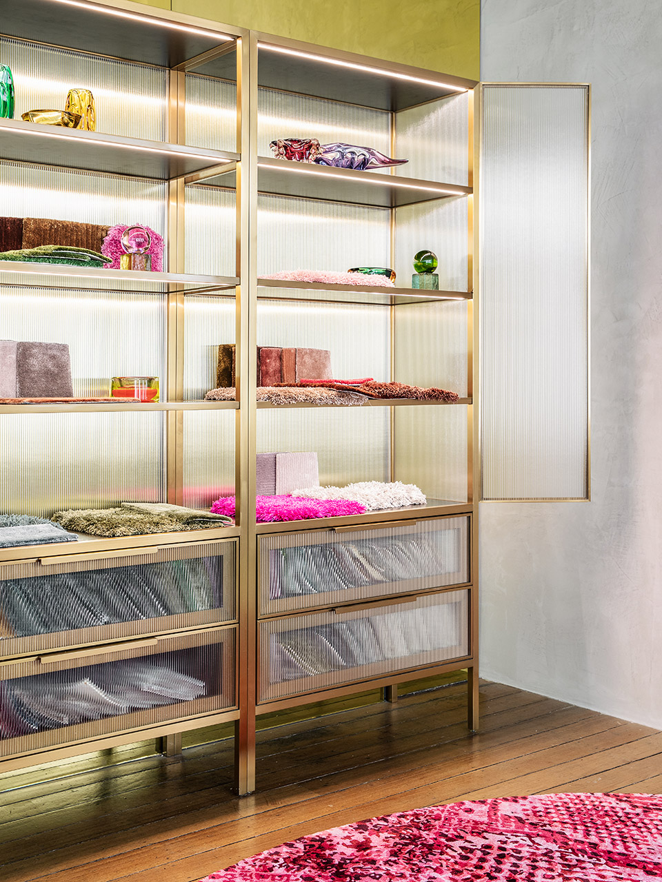 rugs carpet design showroom melbourne by kestie lane studio