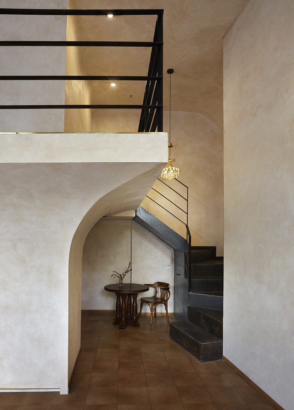 metal hands coffee renovation china by linkchance architects
