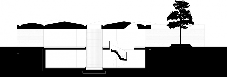 house in a park by think architecture