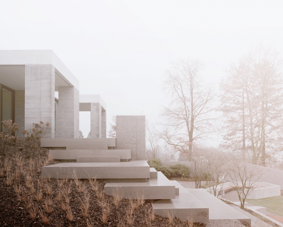 house in a park by think architecture