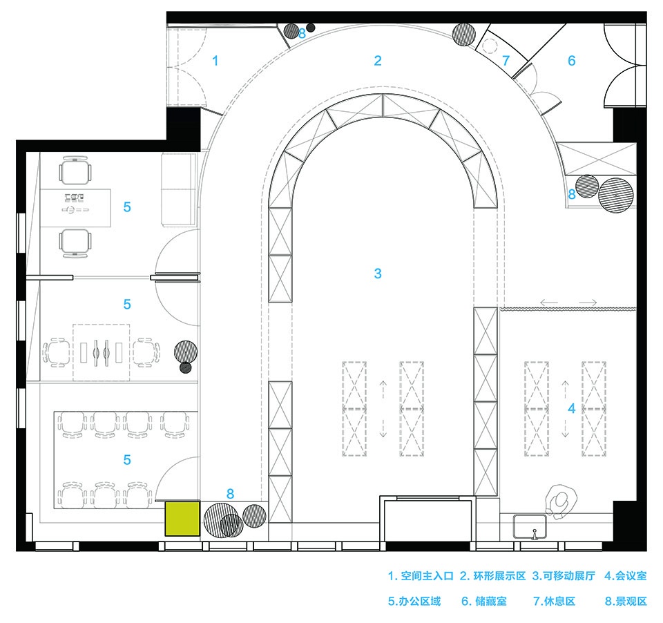 hm accessory exhibition hall office xutai design and research studio