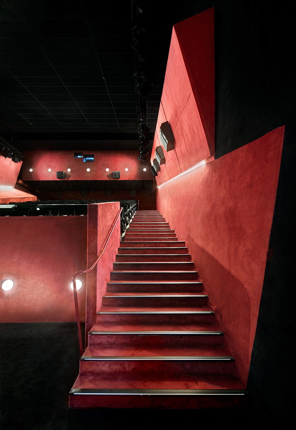 refurbishment of 4 theatres at filmax gran via 2 cinemas by amoo