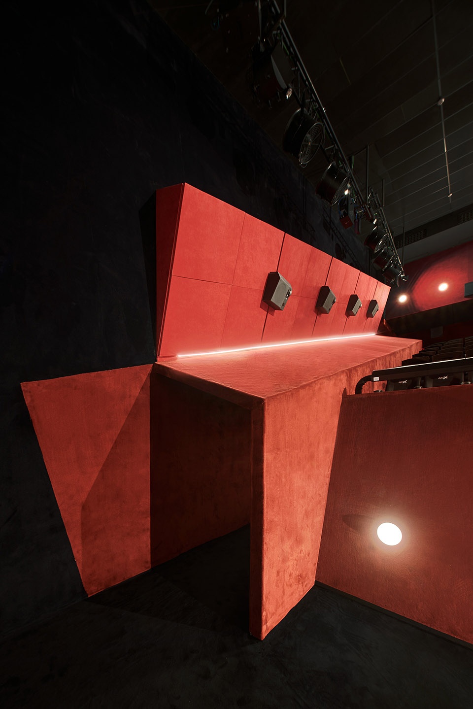 refurbishment of 4 theatres at filmax gran via 2 cinemas by amoo
