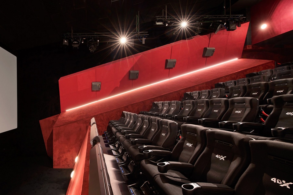 refurbishment of 4 theatres at filmax gran via 2 cinemas by amoo