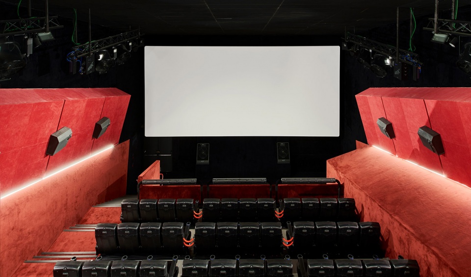 refurbishment of 4 theatres at filmax gran via 2 cinemas by amoo