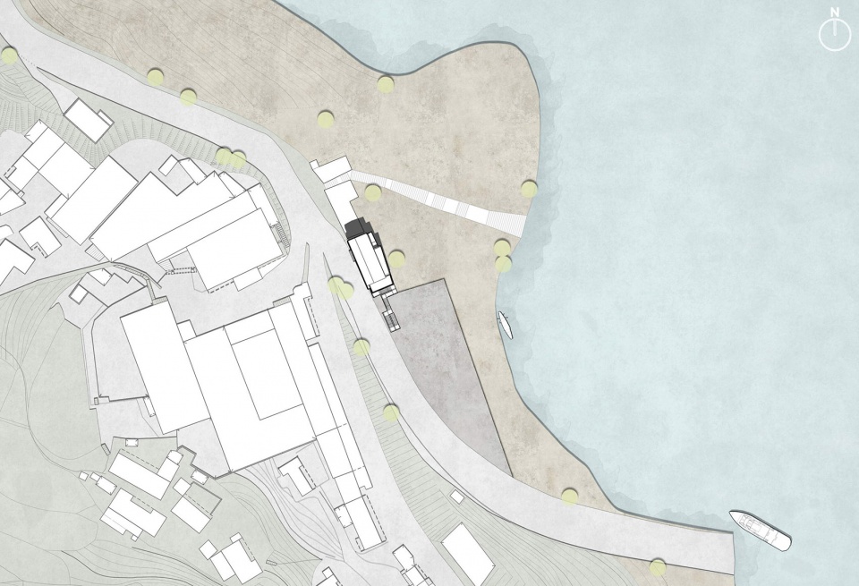 sansheng ferry service station china by yueji design