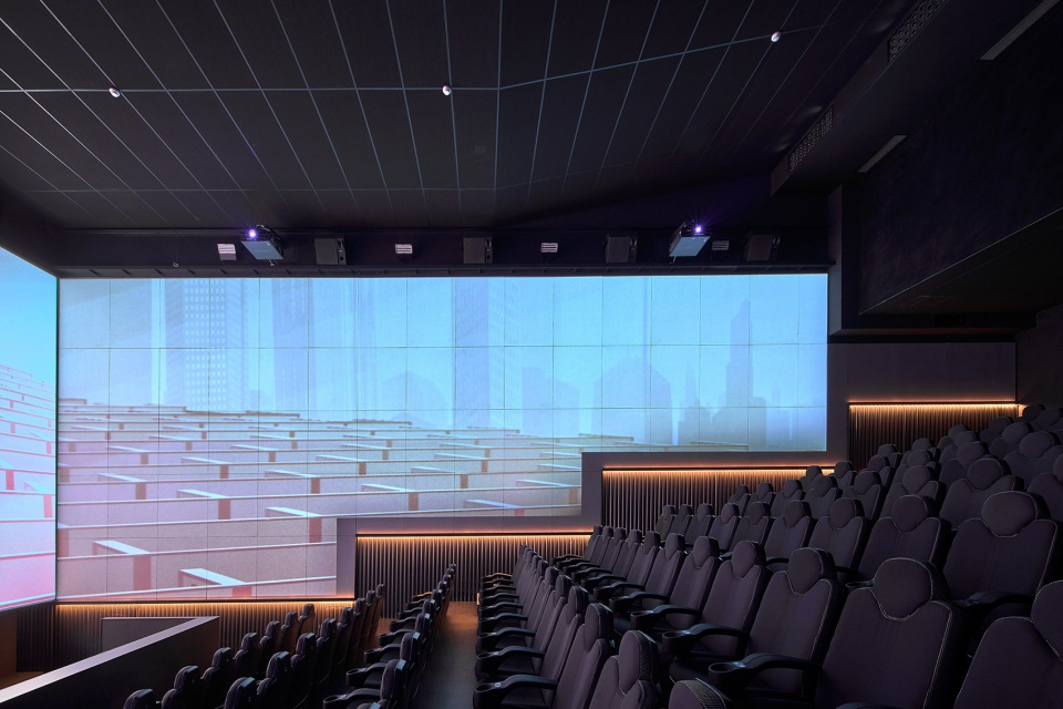 refurbishment of 4 theatres at filmax gran via 2 cinemas by amoo