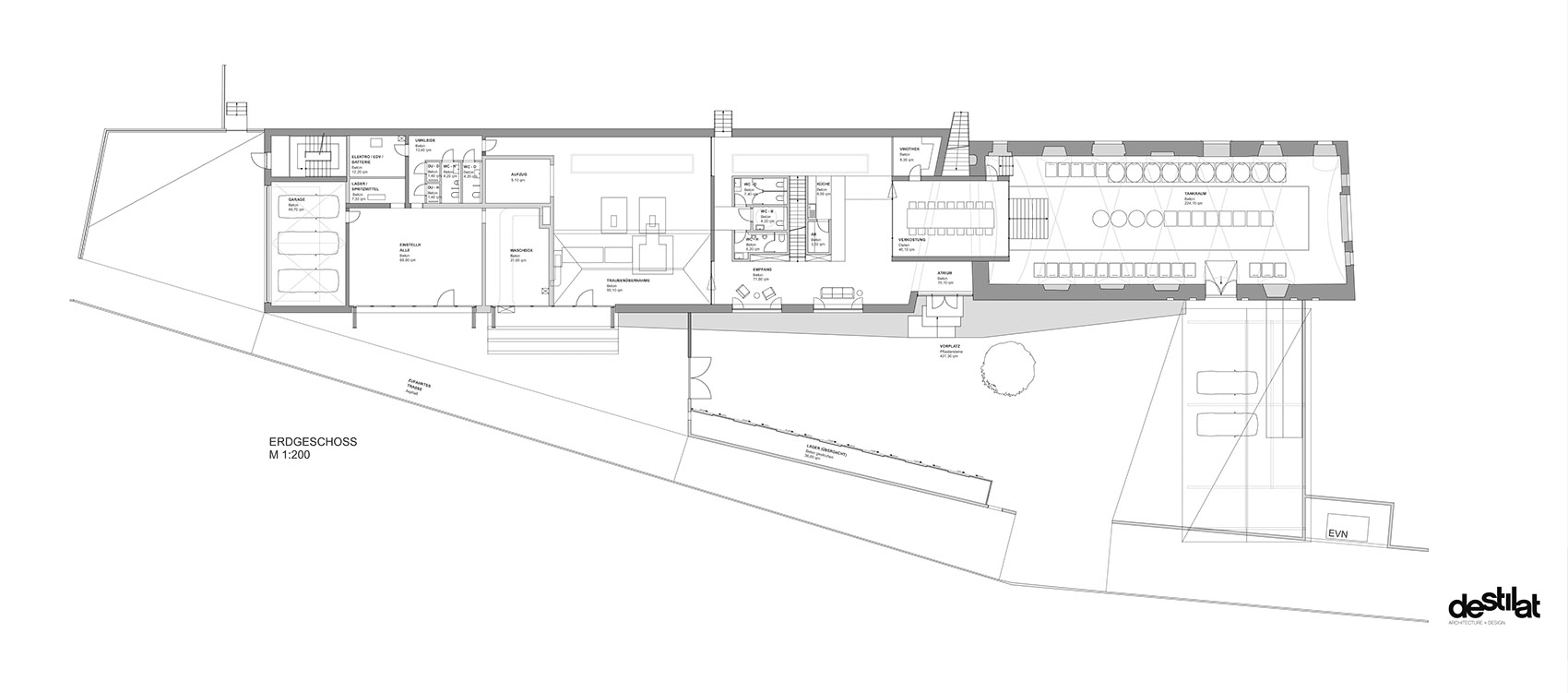 clemens strobl winery wagram by destilat architecturedesign