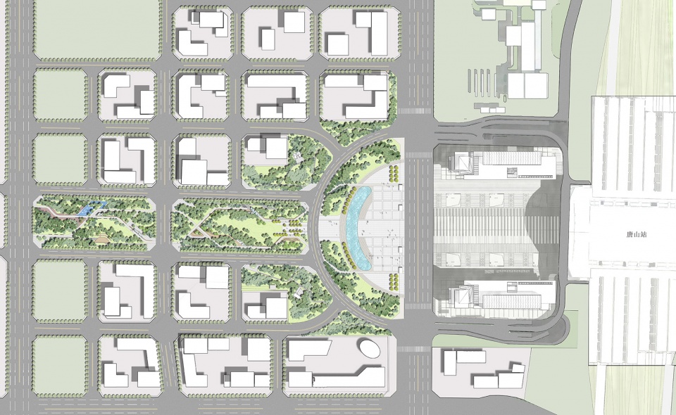 Landscape Design of Central Green Axis of Beijing Tangshan Avenue zeho eco