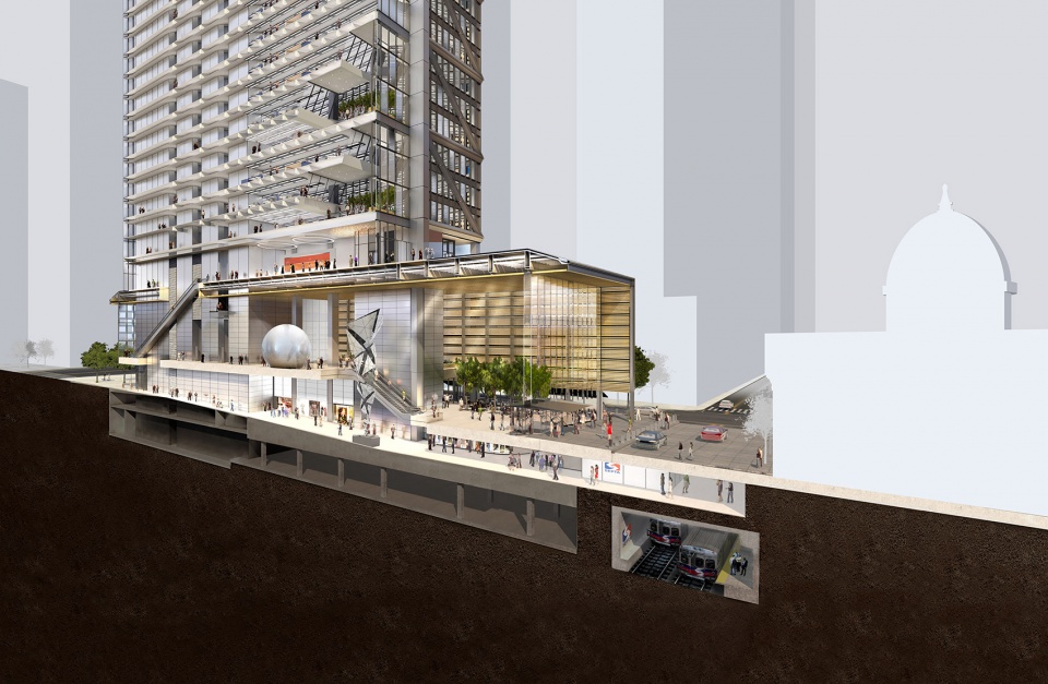 comcast technology center and four seasons hotel by foster partners
