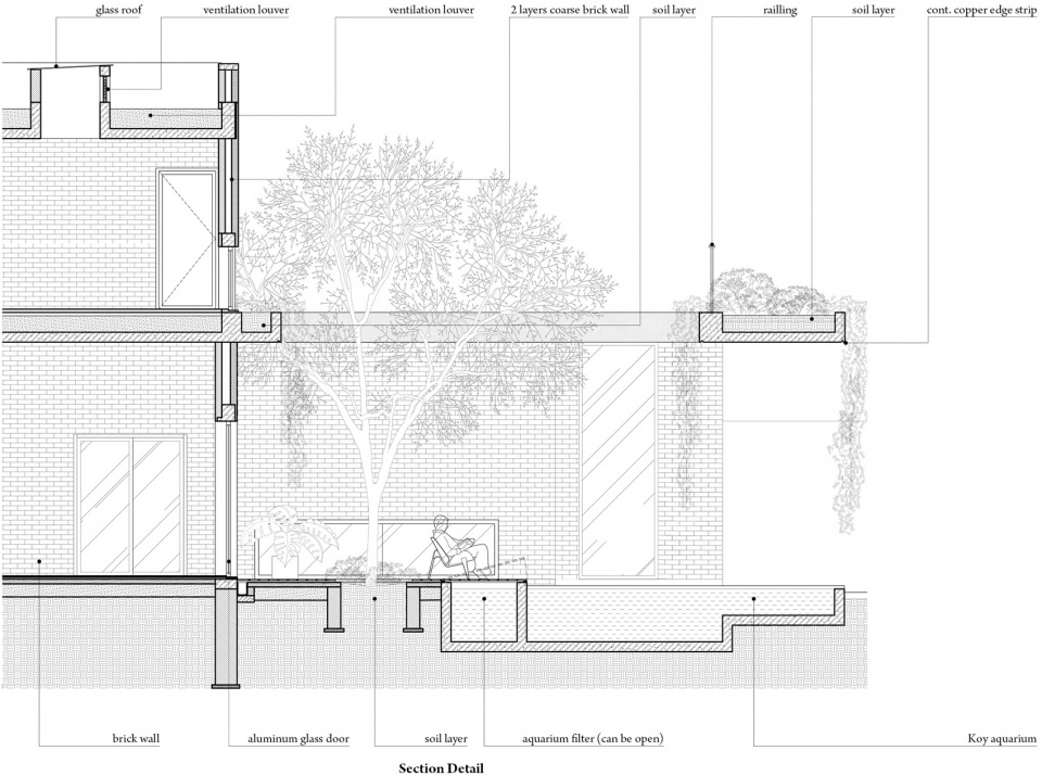 greenery curtain house by hgaa