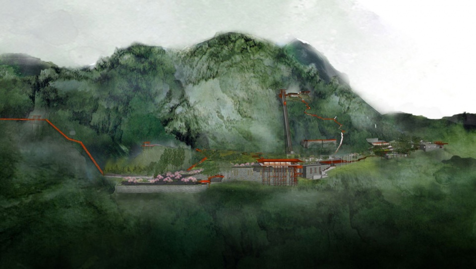 the renovation of tianbao cave district of erlang town china by jiakun architects