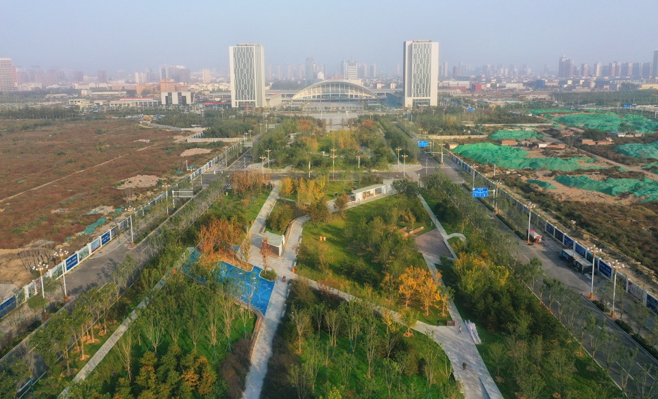 Landscape Design of Central Green Axis of Beijing Tangshan Avenue zeho eco