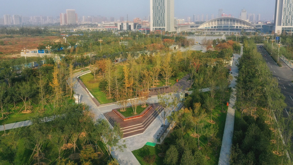 Landscape Design of Central Green Axis of Beijing Tangshan Avenue zeho eco
