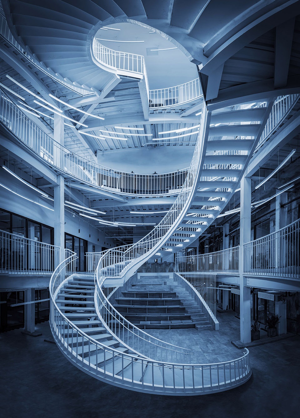 spiral staircases series by haoran architectural photography