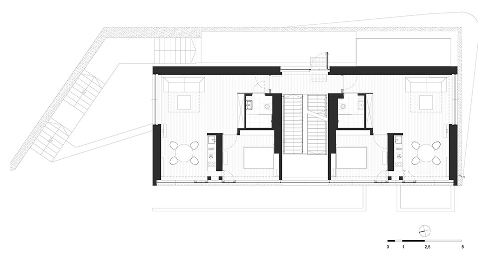 Apartments in Wolf Clearing studio de materia