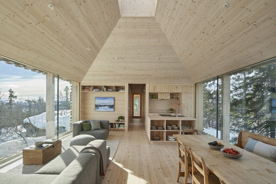 skigard hytte by mork ulnes architects