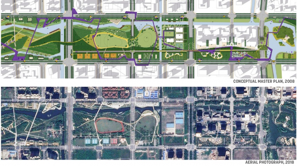 2020 urban design award of honor jiading central park by sasaki