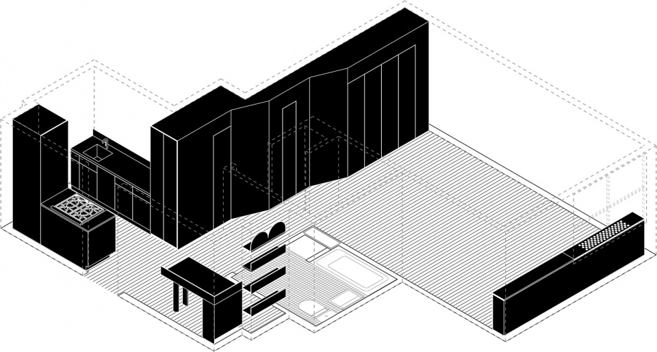 flexible studio apartment new york by new affiliates
