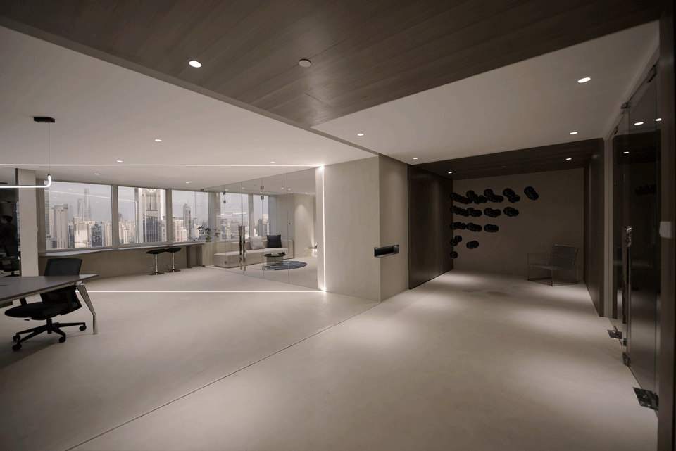 office interior design of jingan kerry centre by kwsd