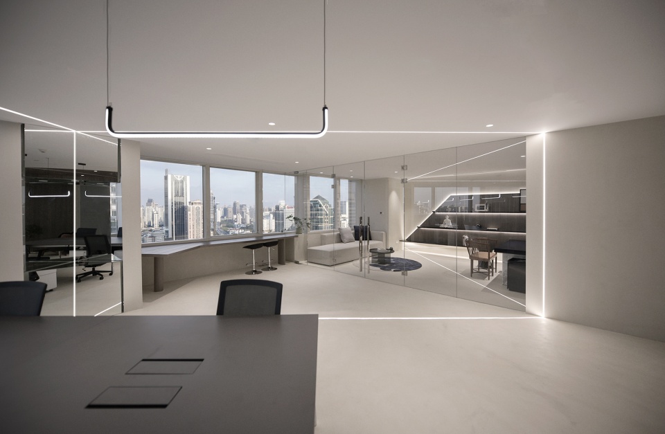 office interior design of jingan kerry centre by kwsd