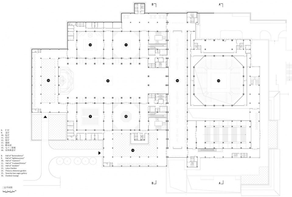 nishan sacredland great learning hall china by oi architects design office