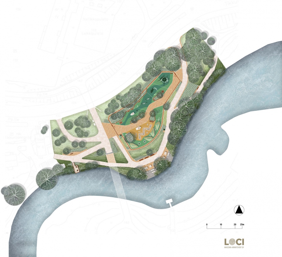 avik river reed playground and river park by loci landscape architects