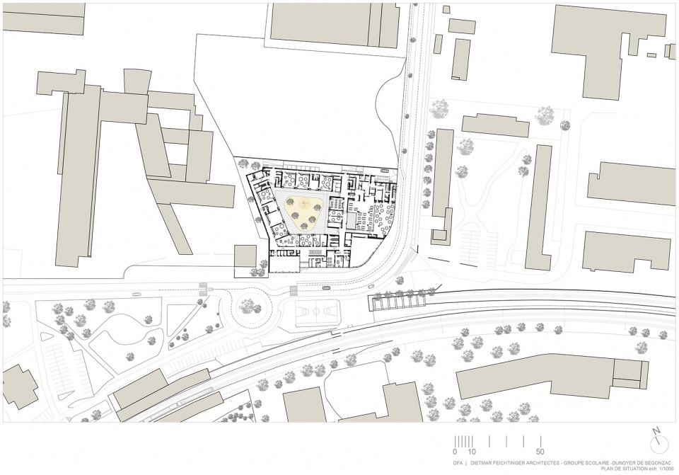 school center and leisure activity center in antony by dietmar feichtinger architectes