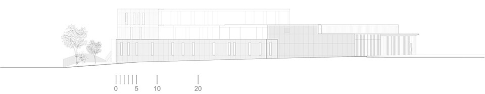 school center and leisure activity center in antony by dietmar feichtinger architectes