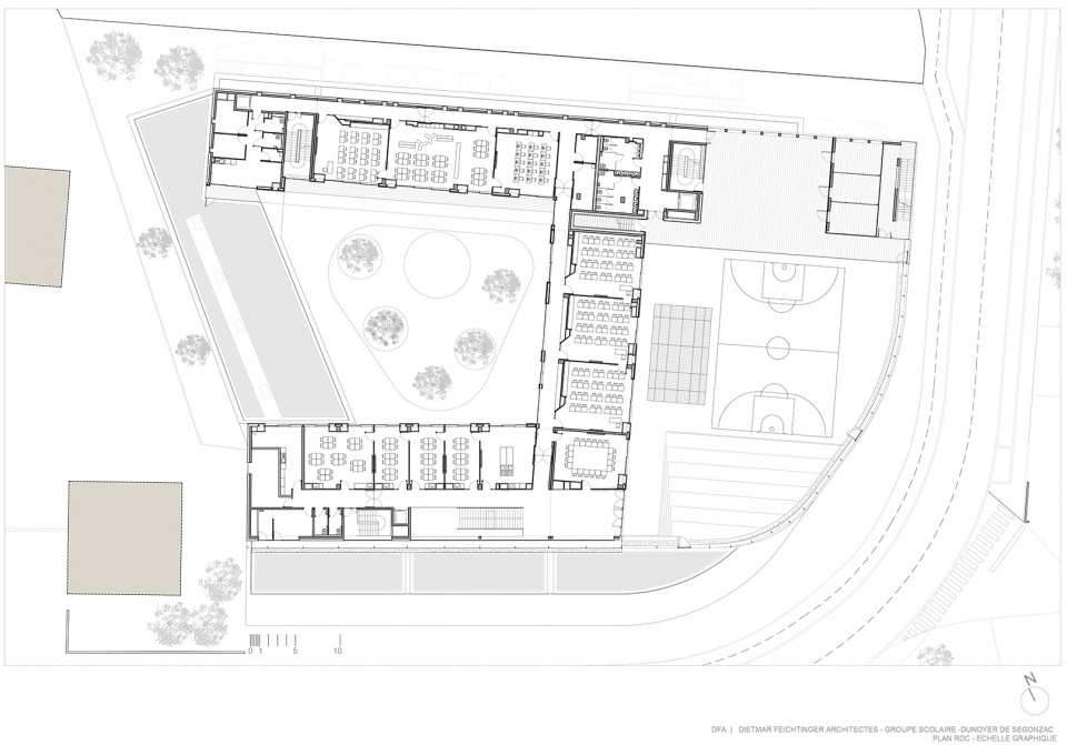school center and leisure activity center in antony by dietmar feichtinger architectes